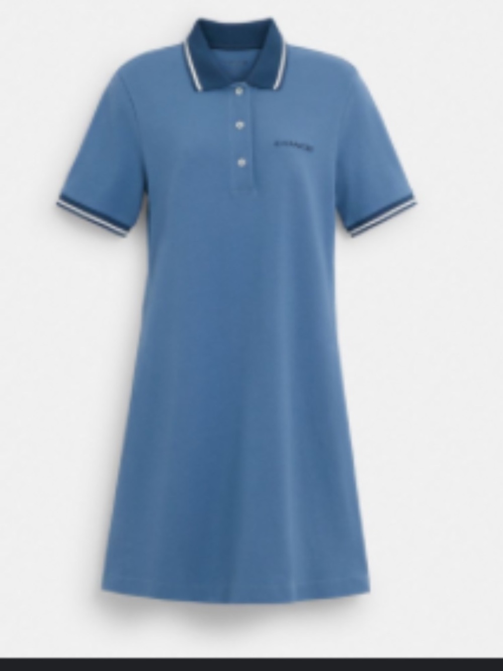 Coach sporty polo mini dress in cotton